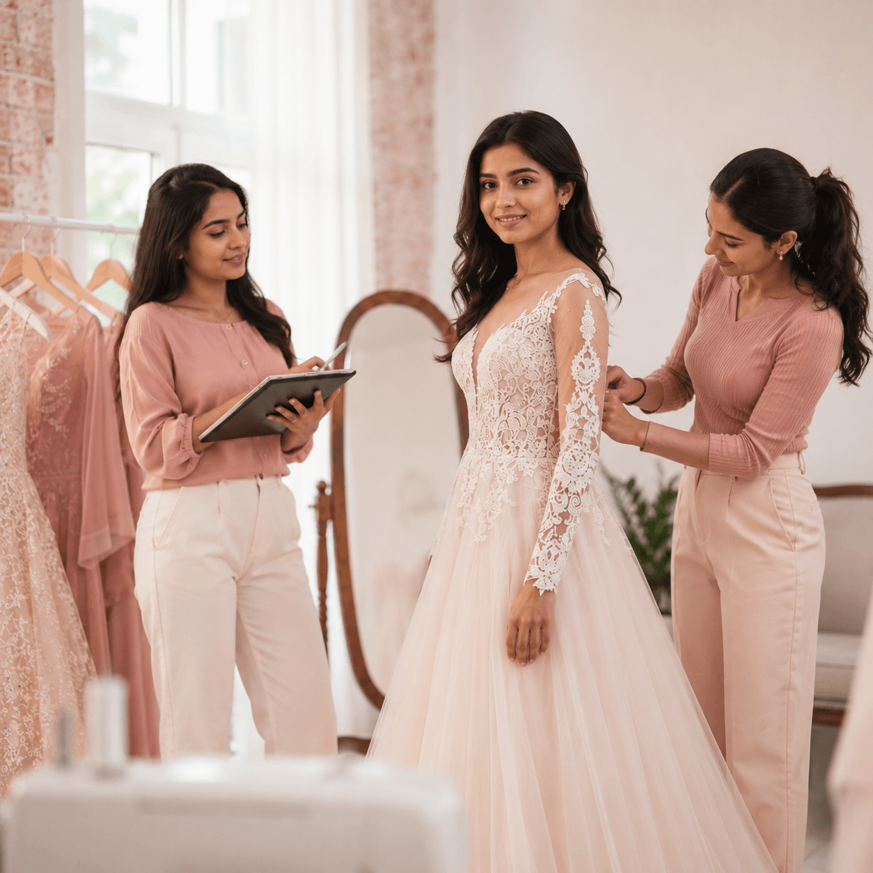 An experienced tailor refining an advanced garment technique